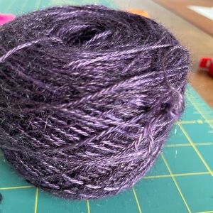 Wellington Fibres mohair/wool yarn